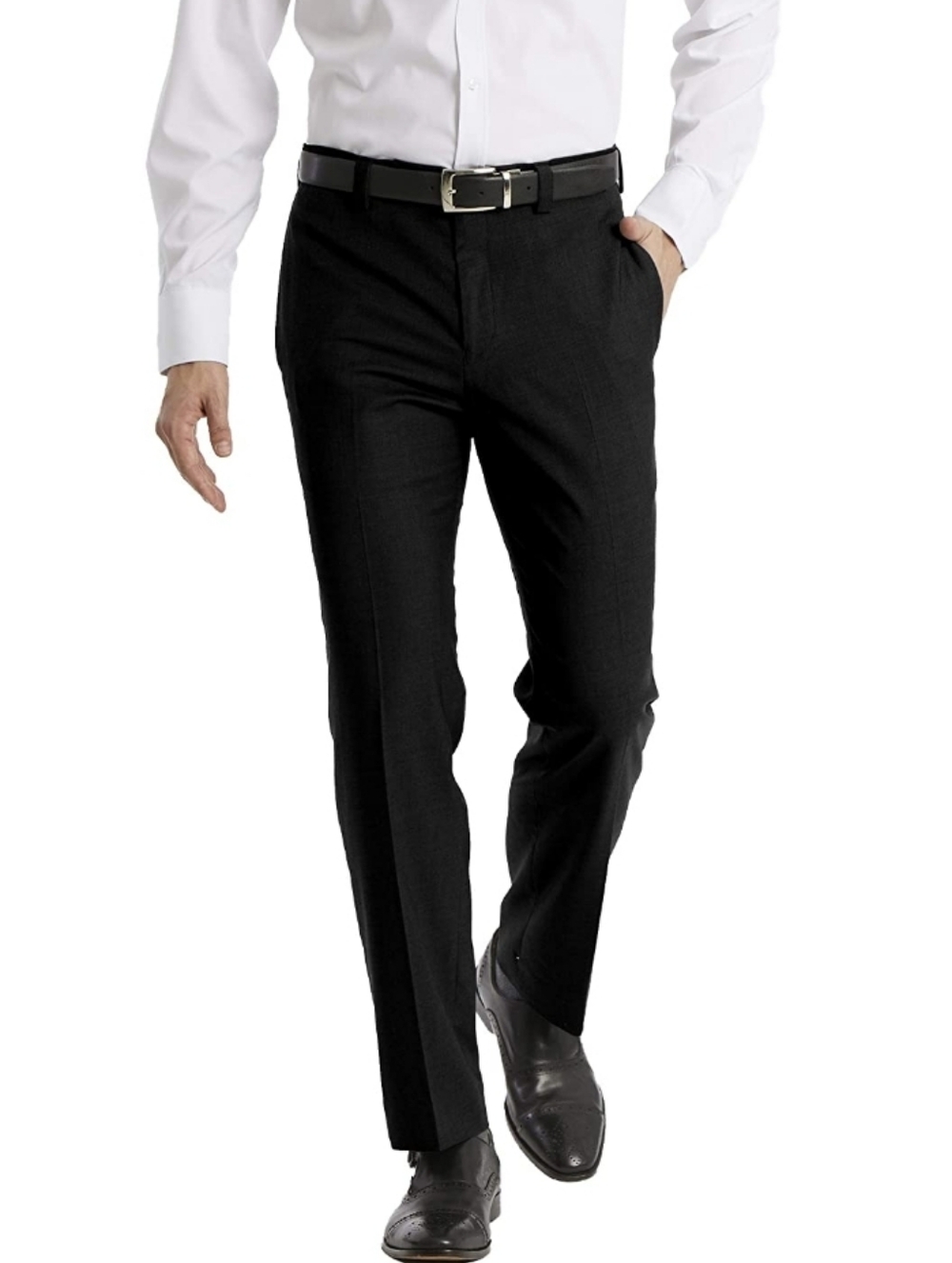 Calvin Klein Men's Modern Fit Dress Pant In Black Size 38x30